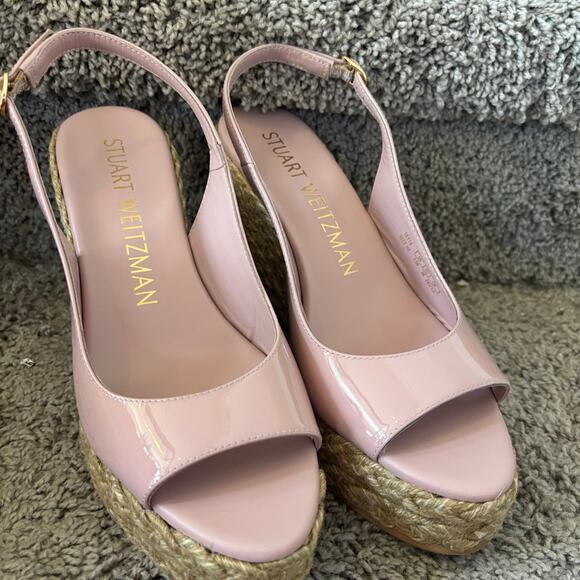 Stuart weitzman island espadrille wedges sz7.5 - Picture 3 of 8